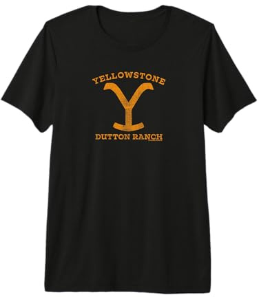 Yellowstone Dutton Ranch Distressed Logo Premium T-Shirt