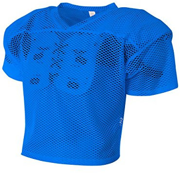 Fußball groß Bullauge Poly/Mesh 100% Practice Jersey mit oder ohne Schulterpolster (erhältlich in 10 Farben in für Erwachsene & Jugendliche Größen)