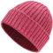 HANSA-FARM | Weiche Damen & Herren Alpaka Mütze aus 100% Alpaka Wolle in +14 Farben - Hochwertige Winter Strickmütze/Beanie Wollmütze - Himbeersahne Heather (Rosa/Pink)