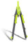 Aristo AR552742-20 BTS Schnellverstellzirkel (Kreise bis 340 mm Durchmesser, 2 Gelenke, Ersatzminen und Ersatznadel) neongrün