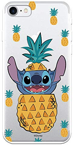 THE HOUSE OF CARCASES Hülle für iPhone 7 iPhone 8 Offizielle Lilo & Stitch Stitch Pineapples zum Schutz Ihres Mobiltelefons. Flexible Apple-Silikonhülle mit offizieller Disney-Lizenz.