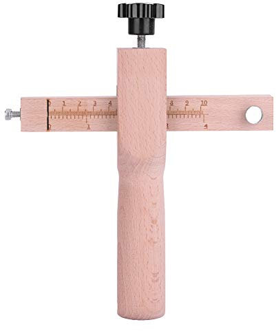Bande de Cuir Sangle Cutter Réglable , Cuir Outil de Découpe en Bois Bricolage main Artisanat Coupeurs avec 5 Lames pour Ceinture en Cuir