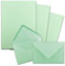 25x Briefpapier-Sets DIN A4 mit C6 Briefumschlägen, Nassklebung - Mint-Grün - mattes Schreibpapier mit Kuverts - FarbenFroh by GUSTAV NEUSER