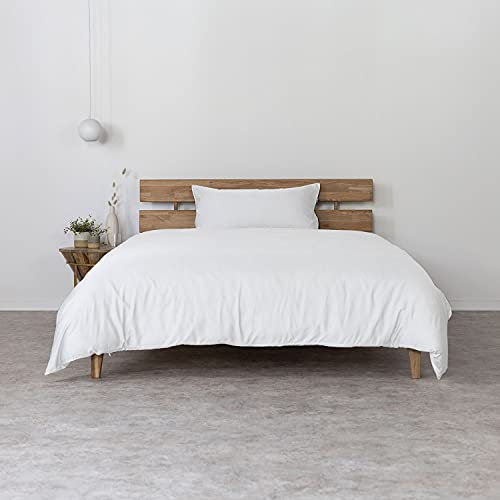 AGA.PIE Bambus Lyocell Bettwäsche-Set 155x220 + 80x40 cm - Weiß, 100% Bio Oeko-Tex 100, für Allergiker, Antibakteriell, Ganzjahres-Bettwäsche, Atmungsaktiv, Geruchshemmend, Besonders sanft