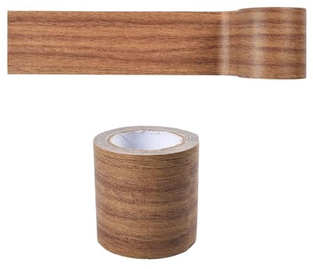 TopHomer Nastro adesivo per riparazione effetto legno effetto legno per pavimenti in laminato, per riparazione graffi e graffi (Marrone)