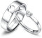 Krfy Paar Ringe Silber 925, Verstellbare Herz Ringe für Damen Männer Ehering-Sets Versprechensringe Passende Ringe für Paare, Zierliche Ringe für Mädchen, Einfacher Geschenk Schmuck
