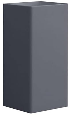 StoneArt Waschtisch Standwaschbecken aus Minealguss Design Gussmarmor Standwaschtisch LZ507 40x40cm beton-grau matt