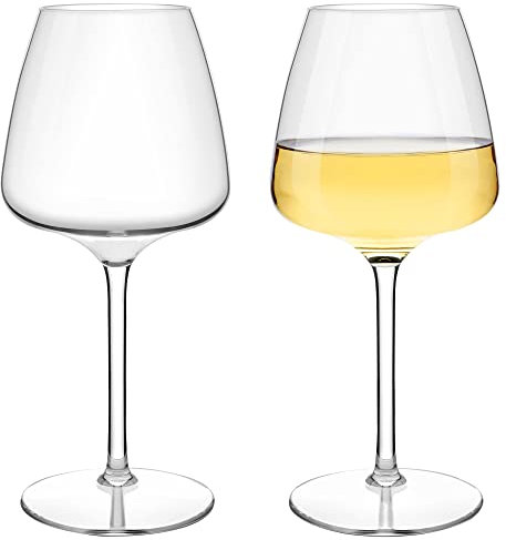 COOKY.D Incassable à Grand Verres à vin Rouge Tritan-Plastique 610 ML, Lave-Vaisselle Garanti, Lot de 2