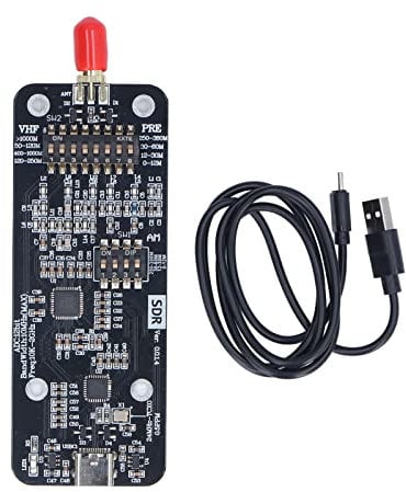 SDR Empfänger, RSP1 12 Bit Software Defined Radio Module Board 10KHz 2GHz USB Tuner Empfänger Amateurfunkempfänger für Modulation