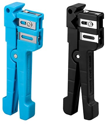 FYBOPTWU - Coaxial Cable Stripping Cutter Tool Coaxial Cable Stripper Fiber Optic Jacket Stripper Cable Cutter Crimper 45-163 & 45-165