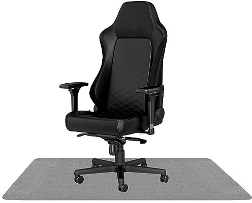 Arthome 90x140cm Alfombra Antideslizante para Sillas de Oficina, Protector de Suelos de Madera, Alfombra Pequeña para Suelos de Oficinas y Estudios(Gris)