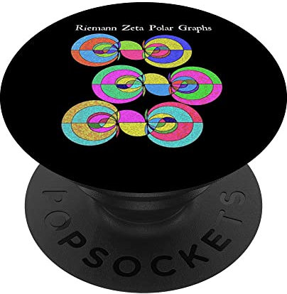 Nerdy Riemann Zeta Polar Graphs Mathematikanalyse Lehrer PopSockets mit austauschbarem PopGrip