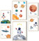 MeinBaby123® Kinderzimmer Poster Astronaut | 6er Set Poster Set 2x DIN A4 & 4x DIN A5 | Weltall Raketen Planeten | Kinderzimmer Deko Mädchen Junge | Babyzimmer (Astronaut V2)
