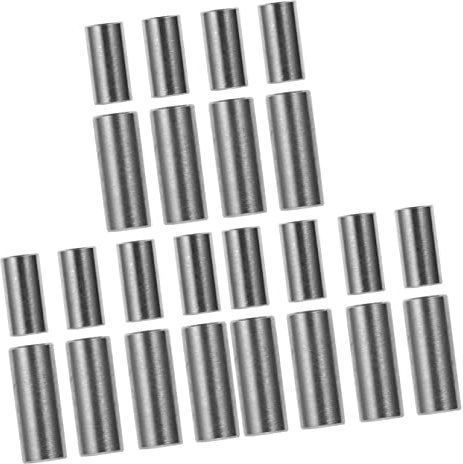 DOITOOL 24 Stk Verbindungsmutter Gewindestange Kupplungsmuffe Gewindehülse Gewindebolzen Hülse Sechskantnietmutter Stangenbolzen Runde Kupplung Sechskantmutter Schrauben Edelstahl 304