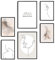 decomonkey | 6er Poster Set OHNE Bilderrahmen | Abstrakt | 4 x DIN A4 & 2 x DIN A3 | Wohnzimmer Schlafzimmer Wandposter Blider Collage Modern Wanddeko Line Art Sprüche Schwarz Weiß Marmor