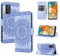 CASAFUNY Coque pour Samsung Galaxy A23, Etui Portefeuille Samsung Galaxy M23, Protection Housse Etui à Rabat en Cuir PU Antichoc Flip Housse pour Samsung Galaxy A23 5G/A23 4G/M23 5G, Bleu