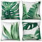 Hnmdmyi Kissenbezug Grün 45x45 4er Set, Tropische Bananenpalme Monstera Blätter Pflanze Dekorative Kissenbezüge Leinen Quadratische Kissenhülle für Sofa Couch Bett Garten Outdoor Home Decor