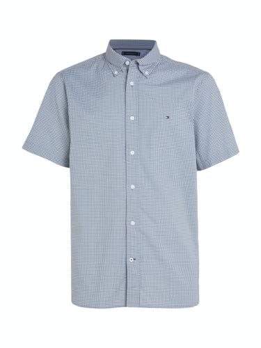 Tommy Hilfiger Chemise Homme Manches Courtes, Bleu (Blue Coal / Optic White), XS