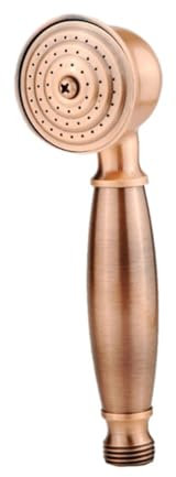 yuwqqoajv Pommeau de Douche Universel, Large Application, Pomme de Douche à Main Anti-Rayures, Douche en cuivre pour Robinet de tête, Style rétro, Or Rose