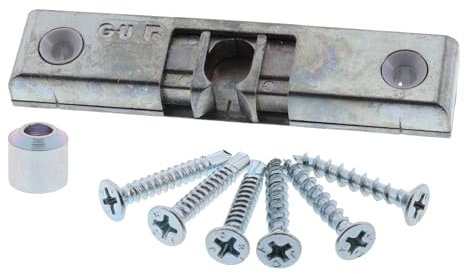 GU Uni-Jet Balkontürschnäpper K-17229-00-0-1 inkl. Hülse inkl. Tonitec Schraubenset DIN-universal silber verzinkt Fenster Balkontür Terrassentür Türschnapper Schnapper Schnäpper
