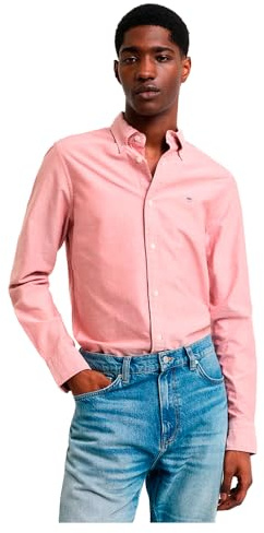 Slim Oxford Shirt, Iron Red, L