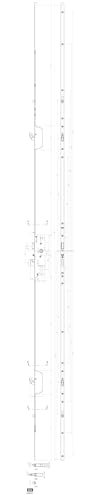 Crémone multipoints FERCOMATIC SH/R axe 35mm avec 2 galets - FERCO - 6-34362-02-0-1