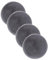 Astra Hochwertiger Kunstfell Teppich flauschig - Teppich Wohnzimmer - Hochflorteppich Lammfell Schaffell Accessoire - Dekofell 4er Set grau Rund Ø 35 cm