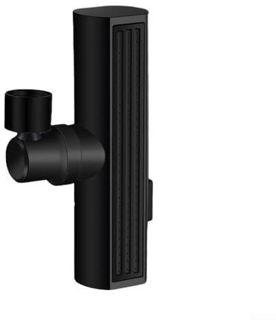 1 rubinetto a cascata 3 in 1 girevole estraibile rubinetto girevole a 720° con filtro aeratore a cascata estensore antispruzzi design universale (nero)