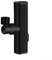 1 rubinetto a cascata 3 in 1 girevole estraibile rubinetto girevole a 720° con filtro aeratore a cascata estensore antispruzzi design universale (nero)