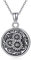 Médaillon tournesol - Médaillon rond à ouvrir pour photos - En argent sterling 925 - Avec image à ouvrir - Tournesols - Cadeau pour femmes et filles, Argent sterling