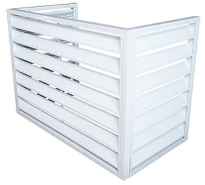 Genérico Cubierta Antipolvo de Rejilla de persiana,Cubierta de Aire Acondicionado Mini Split para Unidades Exteriores,Cubierta de Aluminio para Aire Acondicionado y Bomba de Calor,Soporte p