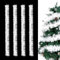 Sprinlot Guirnalda Navidad Blanco, 8M Blanco Guirnalda Espumillón de Navidad, Guirnalda Abeto Navidad, Espumillon Arbol Navidad Blanco, Guirnalda Adorno Arbol Navidad
