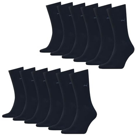 PUMA Herren Business Socken Strümpfe Classic Socks 6 Paar, Farbe:Navy, Größe:39-42, Artikel:-321 navy