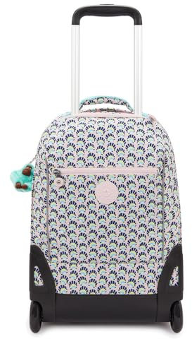 Kipling Sari Large Wheeled Backpack, Geo Shell (Blue)