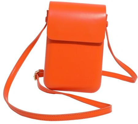perfeclan Friseur-Scherentasche, Scherentasche aus PU- für Kämme, Clips, Scheren, Scherenhalter, Kamm, Scherentasche für Groomer, Haarstylisten, Orange