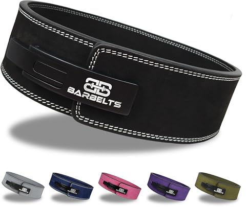 Barbelts Lever Belt 10mm, Powerlift Gürtel, 100% Leder, Gewichtlifting Belt Strap, Gürtel für Krafttraining