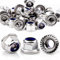 Mbsomnus 30 Pezzi Dadi Esagonali M8 Dadi Flangiati DIN 6926 Dado Autobloccanti in Acciaio Inox Ø16,4 mm A2 V2A Autobloccante Controdado Filettatura Esagonale Flangia Dadi di Bloccaggio