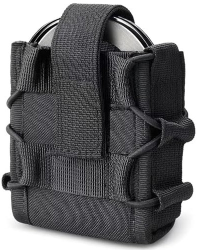 Handcuff Holder Tactical Handcuff Case Molle Handcuff Pouch Nylon Handcuff Holster Fit Asp Handcuff/Hinged Handcuff/Chain Handcuff for Tactical Duty Belt Police Outer Carrier Vest Accessories
