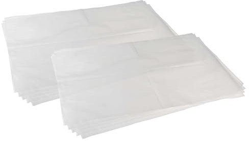 vhbw 10x sacchetto sostituisce Bosch 2608000698, 6949509231284 per aspirapolvere - plastica, 66cm x 40cm trasparente