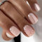 Bkemkri 24 Pièces Carrés Faux Ongles Court Artificiels French Press on Nails Rose Brillant Ballerine Glossy Ongles à Coller Acrylique Couverture Complète Square Ongles Nail Art pour Femmes et Filles