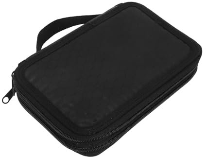 Beavorty Nail Art Kit Portable Manicure Organizer Case with Multi-Compartment Storage and Zipper Closure Compact Nail Tool Holder for Home and Salon Use