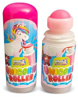 Unicorn Roller 3er Pack – Flüssige Süßware Erdbeere – Einhorn-Roller zum Zunge-Färben – Süßigkeiten für Partys, Kindergeburtstage oder Mitgebsel