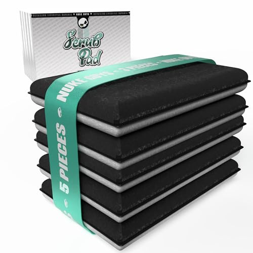 Nuke Guys Interior Scrub Pad 5X | Auto Innenreiniger Pad für einen porentief reinen Innenraum | Innovative Nylonfasern entfernen hartnäckigen Schmutz aus Kunststoff Leder Polster