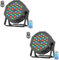 Glowingstage Led Strahler Akku, 2 Stück 36 RGB LED Akku Strahler Bühnenlicht Led Par mit DMX und Fernbedienung, Discolicht Partylicht Scheinwerfer für Disco DJ Halloween Weihnachten Outdoor