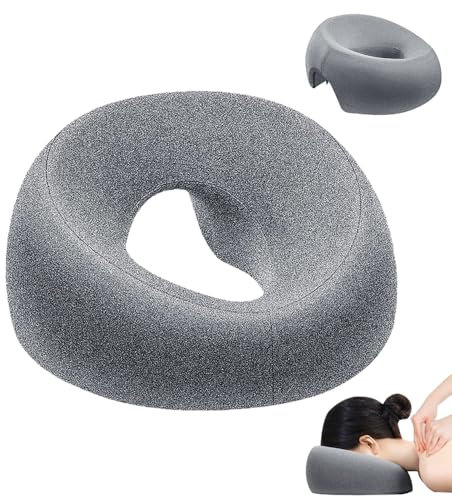 Rppiup Massagekissen Kopf Loch, Massage Kopfstütze für Bett, Gesichtskissen für Massage, Memory-Schaum Kopfkissen mit Loch, Massagekissen mit der Vorderseite Nach Unten für Spa Salon Massagebett