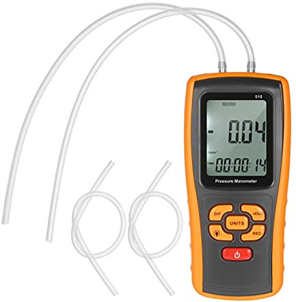 Präzisions-Digital-Manometer ±10 kPa Luftdruckmessgerät Differenzdruckmessgerät Mikromanometer für Gasventile Druckschalter Vakuum HVAC System Ofen Kessel Warmwasserbereiter Klimaanlage