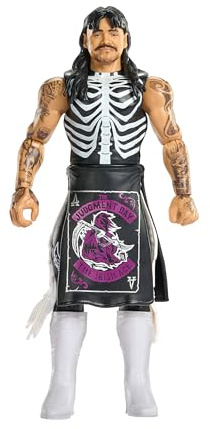 Mattel WWE Dirty Dominik Mysterio Actionfigur, Hauptkampf-Serie #160, ca. 15 cm große Superstar-Sammelfigur mit 14 Bewegungspunkten und lebensechtem Aussehen, JHH85