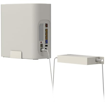 Wall Mount for AT&T Fiber (Arris) BGW320, Wall Mount Kit for AT&T BGW-320 Internet Modem Gateway +Original Power Bricks Holder,Easy Install with All Hardware Included(White Holder Only)