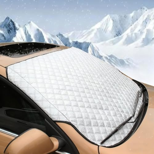 GNTHERF Frontscheibenabdeckung Winter, für Toyota Yaris 2017-2022 2023 2024 2025 Windschutzscheibenabdeckung Abdeckplane Die Gegen Schnee EIS Frost Staub Sonne