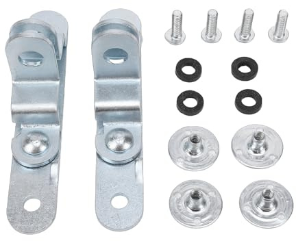 RASTKY Anhängerstangen-Frachttürriegel, Hochbeständiger Edelstahl mit Diebstahlsicheren Schrauben und Muttern, Geeignet für Frachtanhänger, LKWs, Container, Einfache Installation für